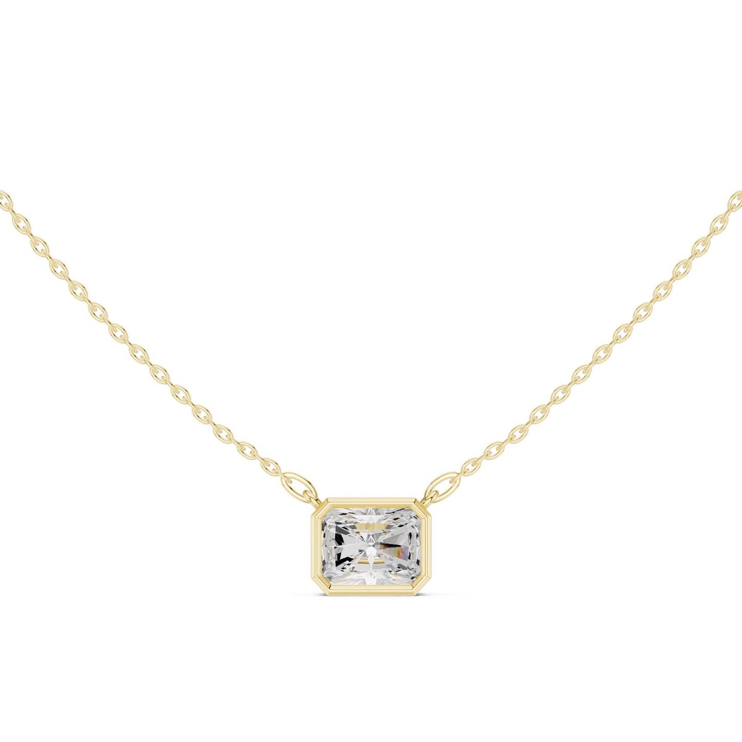 Emerald Lab Grown Diamond Pendant