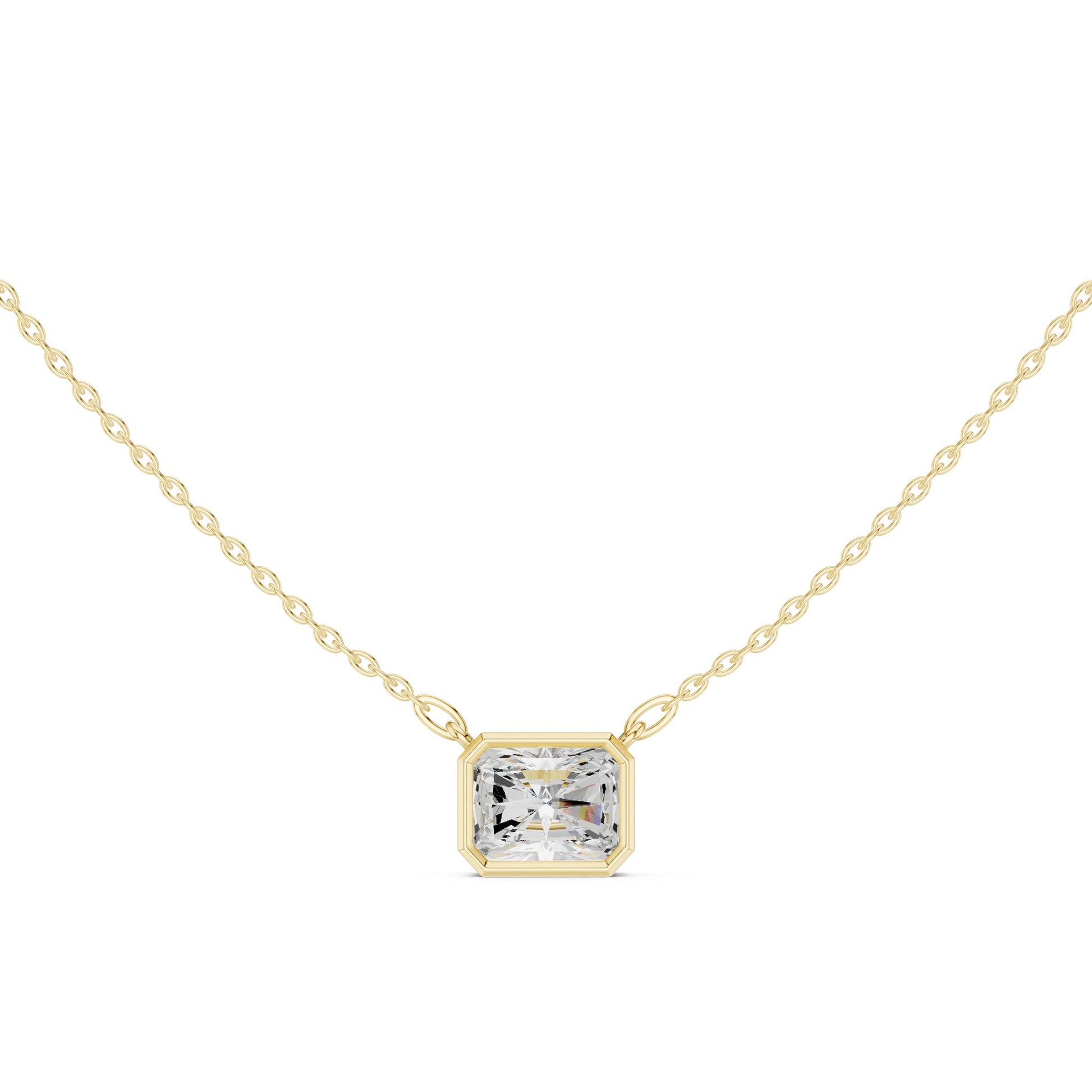 Emerald Lab Grown Diamond Pendant