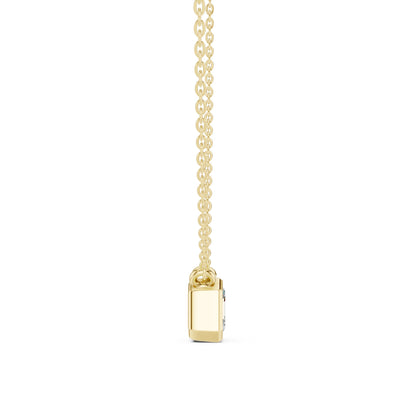 Emerald Lab Grown Diamond Pendant