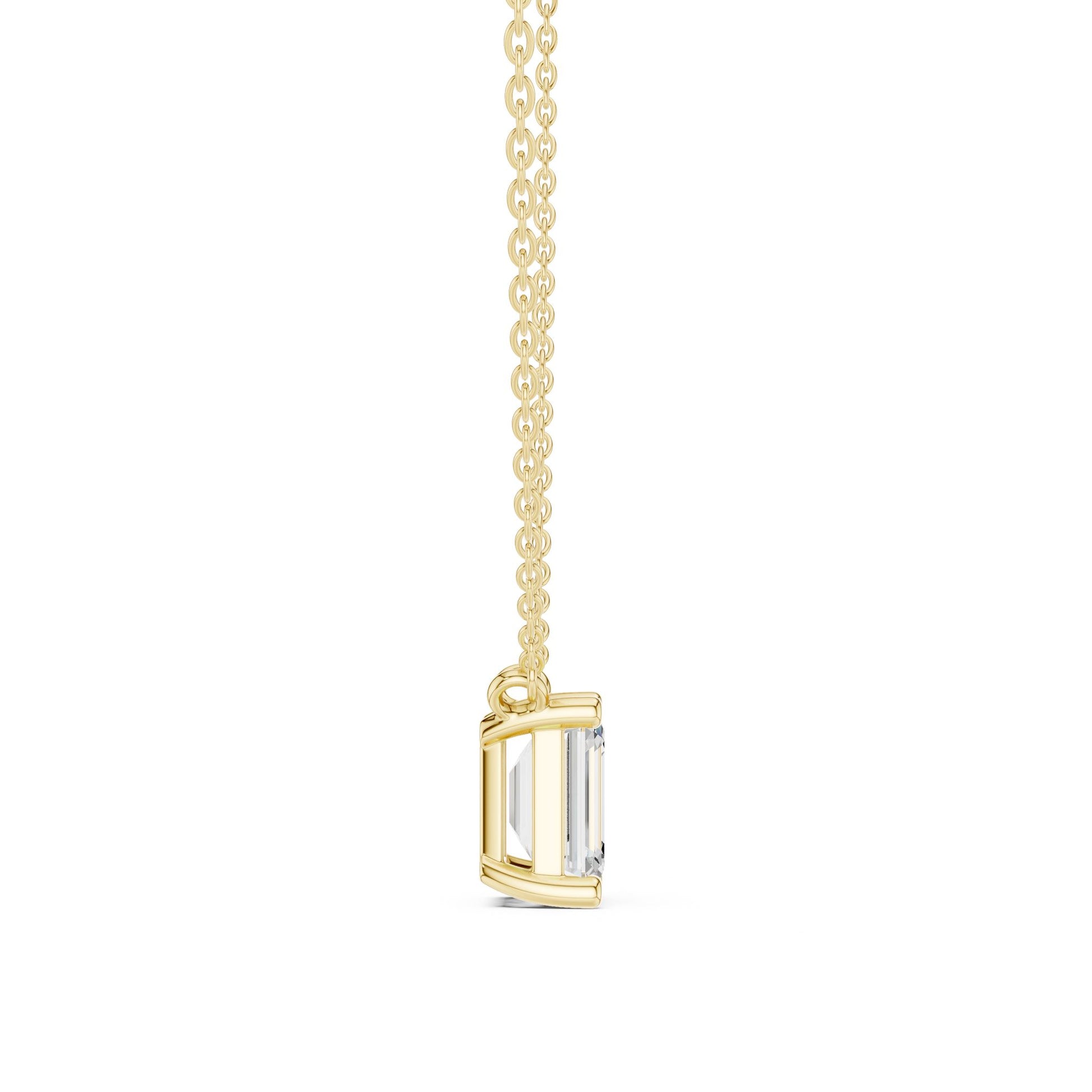 Emerald Lab Grown Diamond Pendant