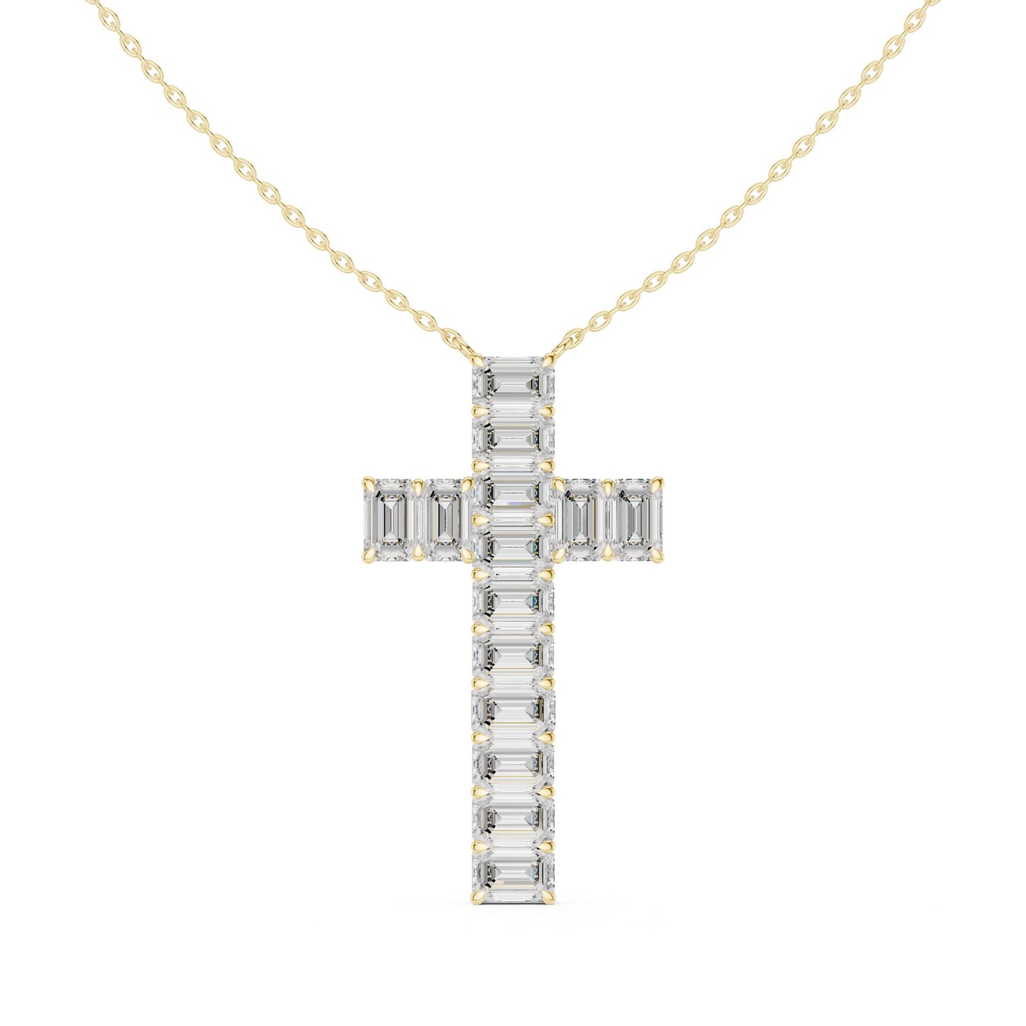 Emerald Lab Grown Diamond Pendant