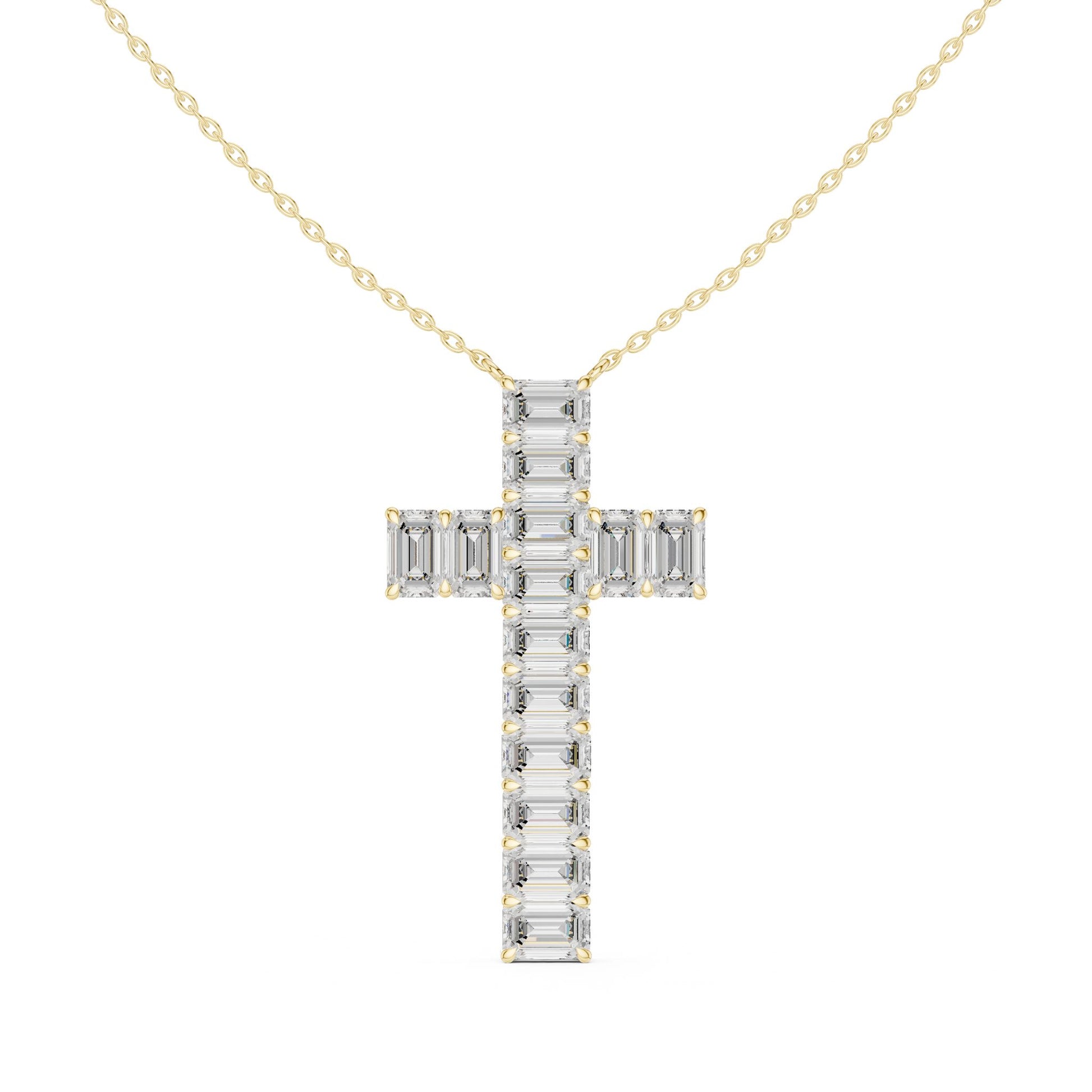 Emerald Lab Grown Diamond Pendant