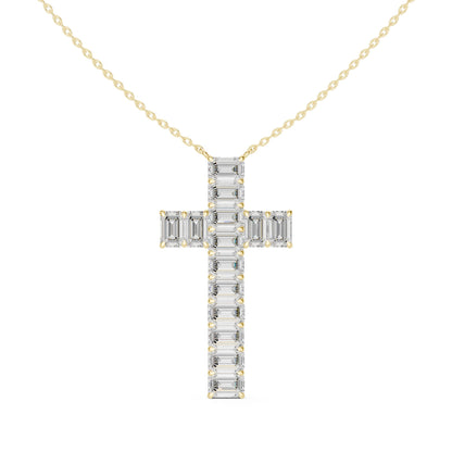 Emerald Lab Grown Diamond Pendant