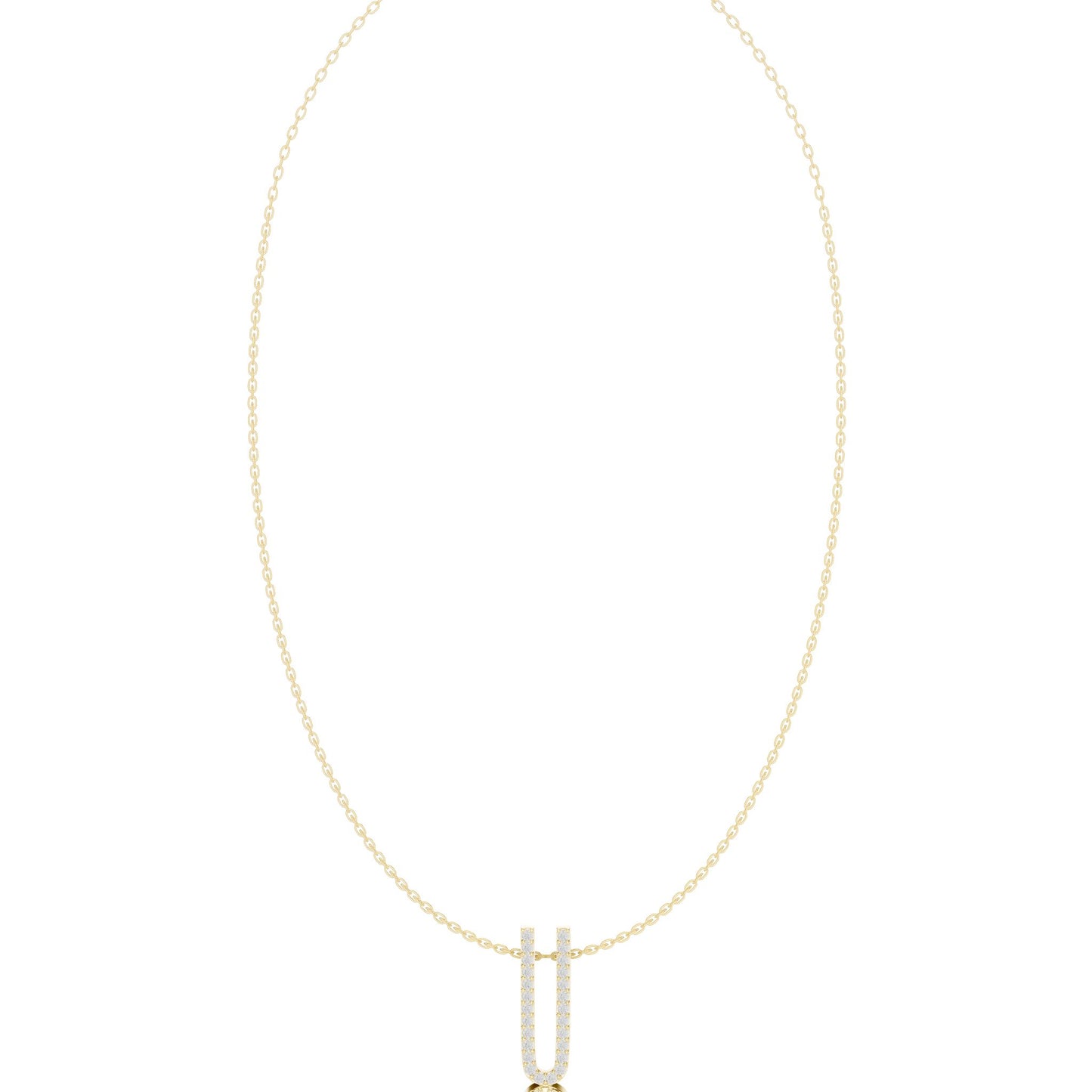 Emerald Lab Grown Diamond Pendant