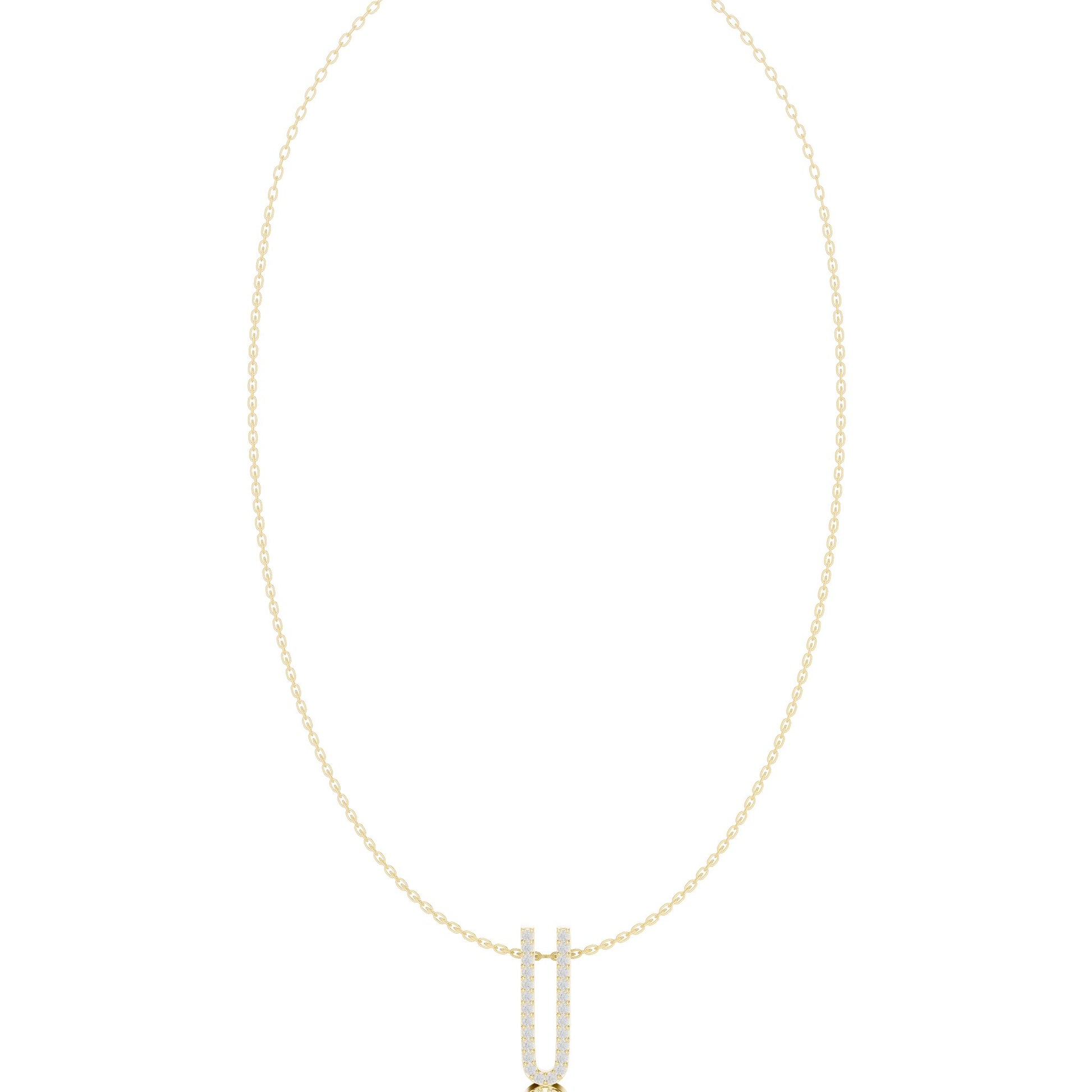 Emerald Lab Grown Diamond Pendant