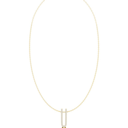 Emerald Lab Grown Diamond Pendant