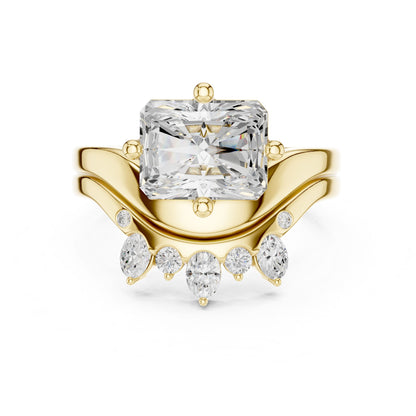 Emerald Lab Grown Diamond Solitaire Engagement Ring