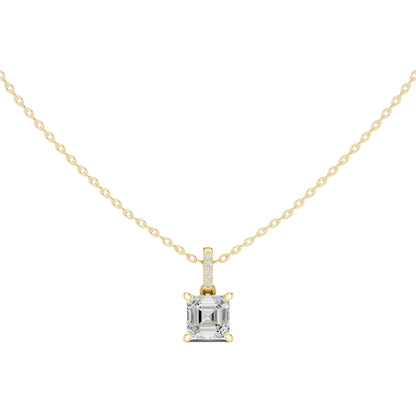Emerald Lab Grown Diamond Pendant