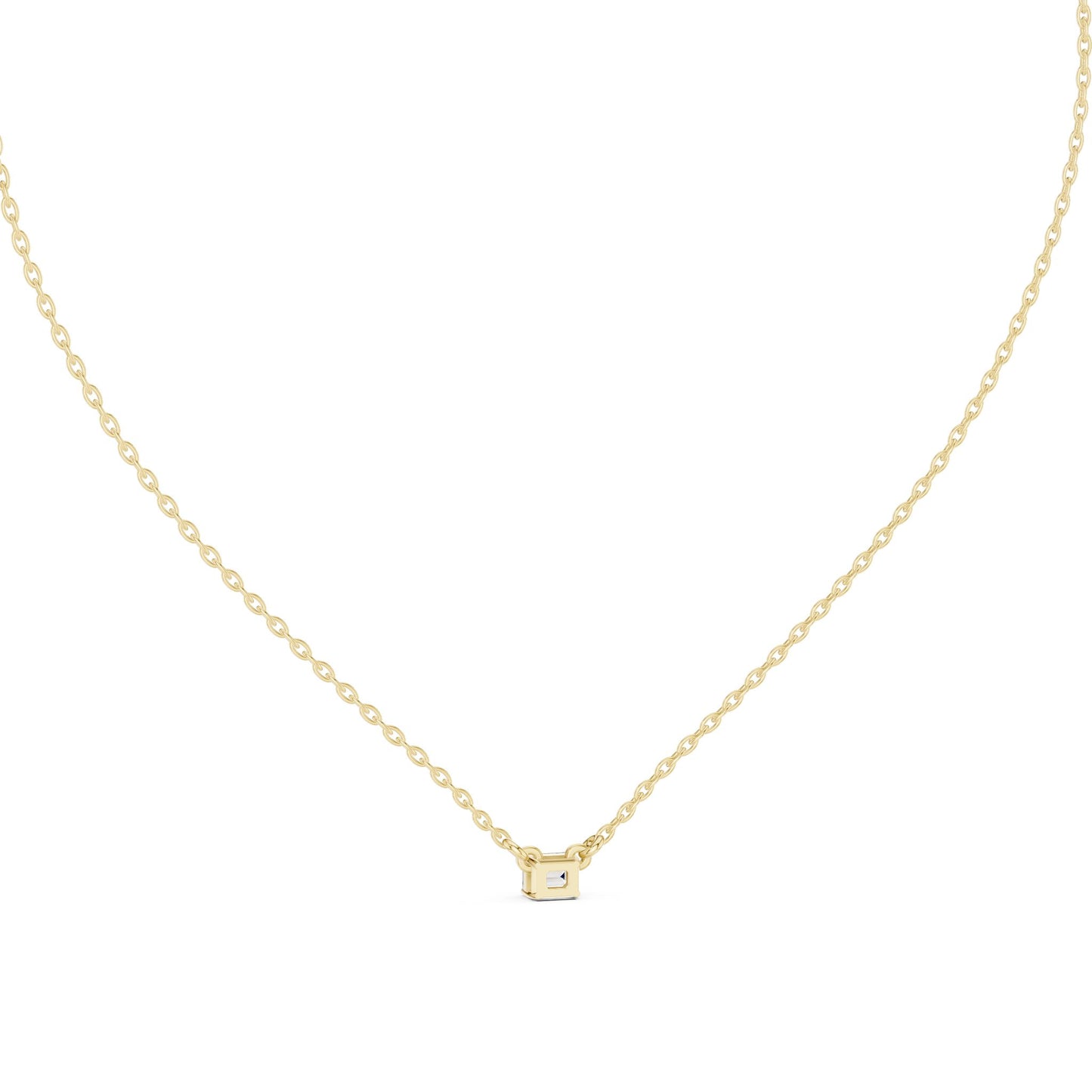 Emerald Lab Grown Diamond Pendant