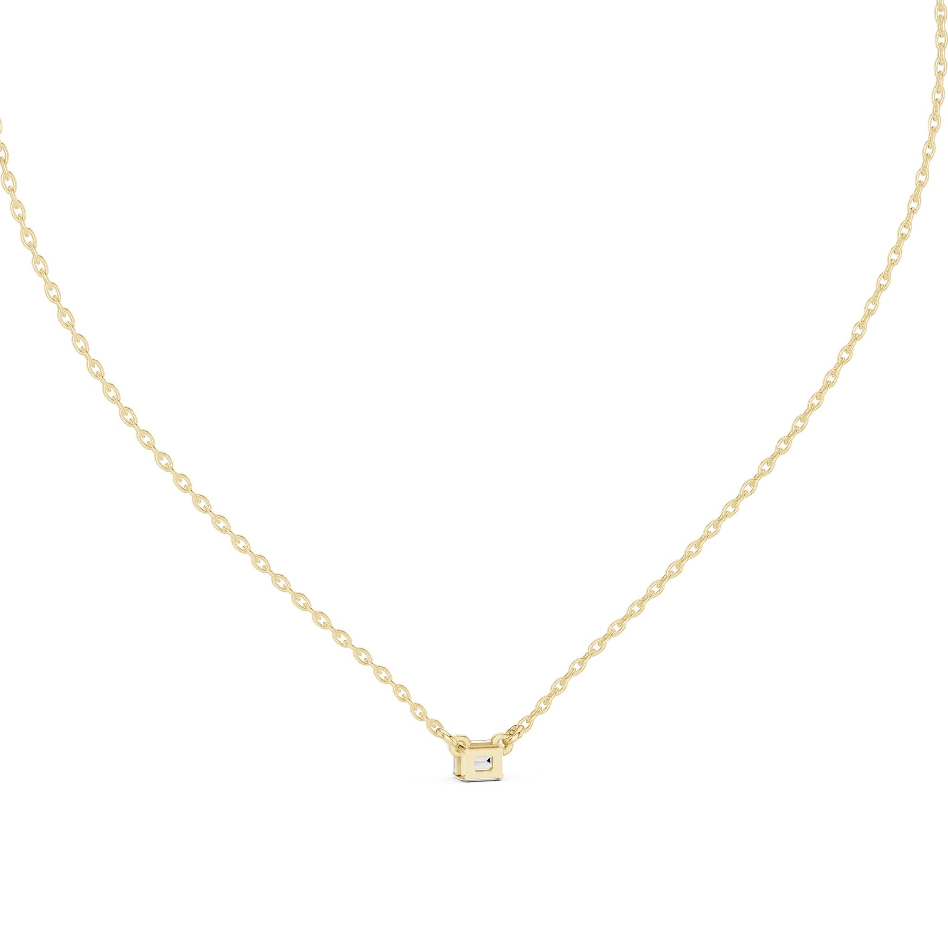 Emerald Lab Grown Diamond Pendant