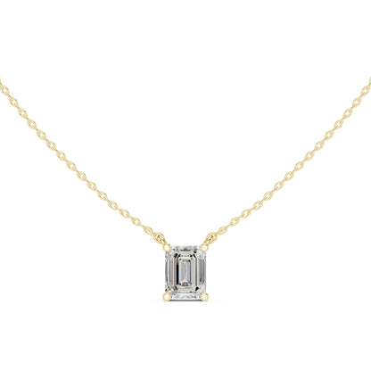 Emerald Lab Grown Diamond Pendant