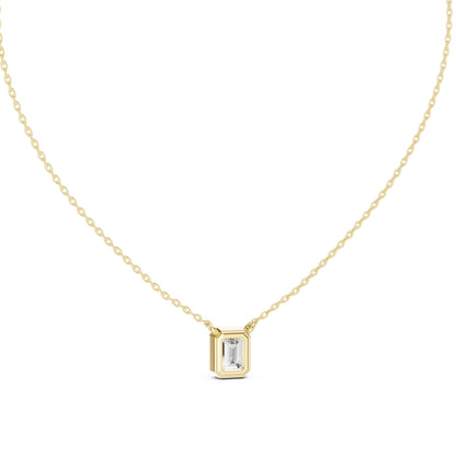 Emerald Lab Grown Diamond Pendant