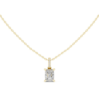 Emerald Lab Grown Diamond Pendant