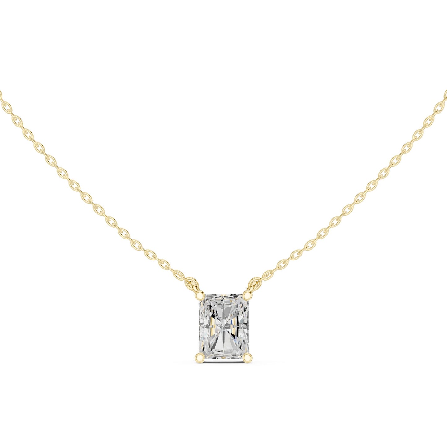 Emerald Lab Grown Diamond Pendant
