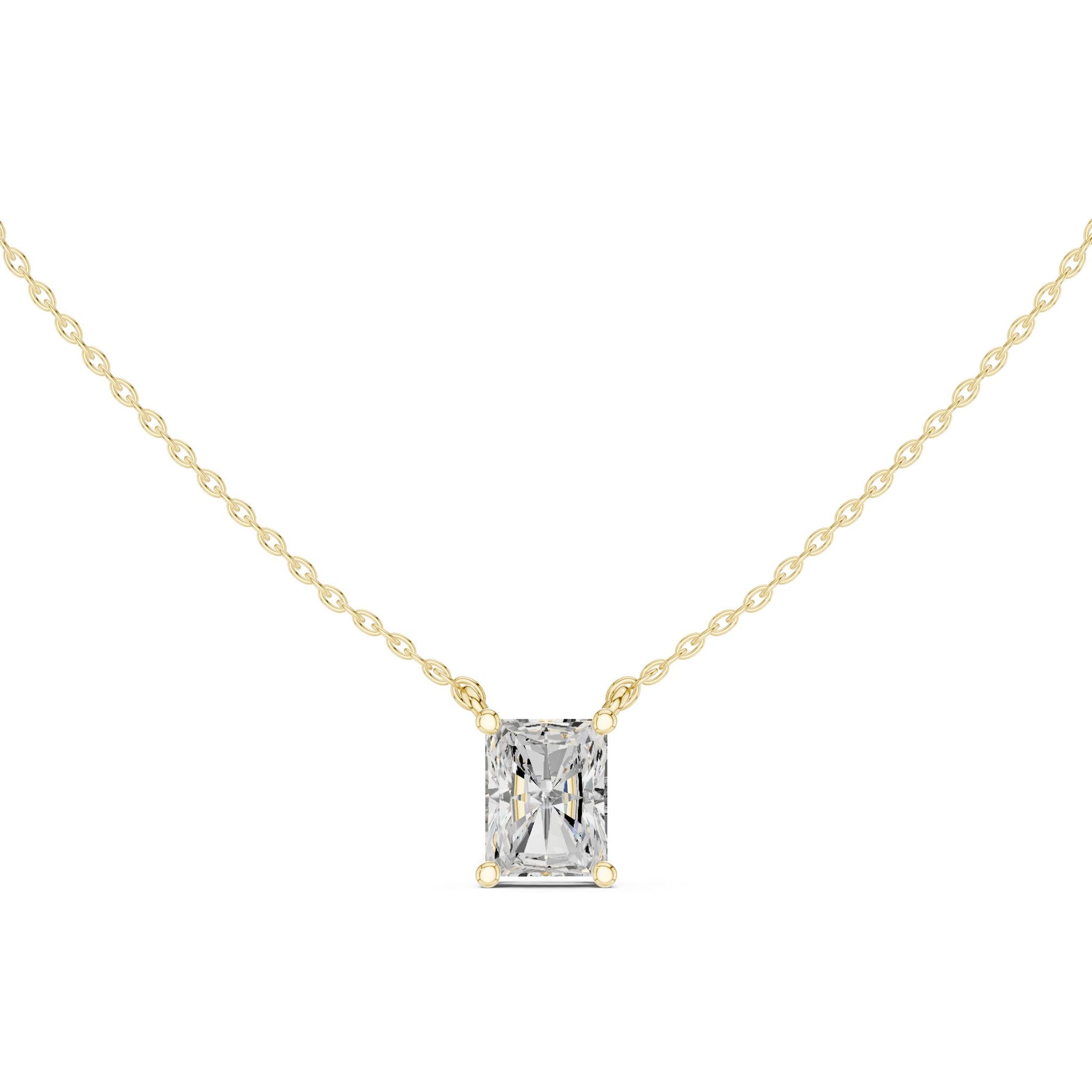 Emerald Lab Grown Diamond Pendant