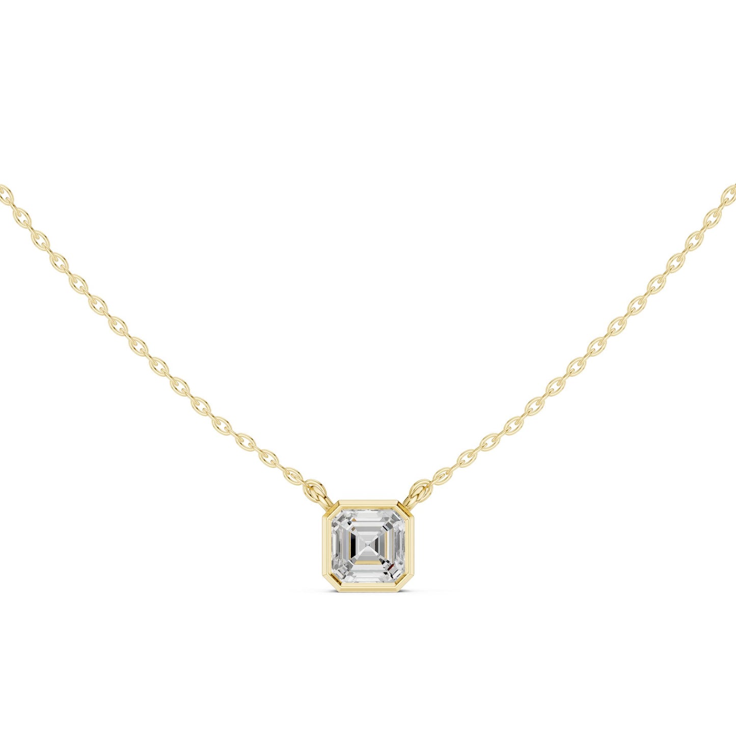 Emerald Lab Grown Diamond Pendant