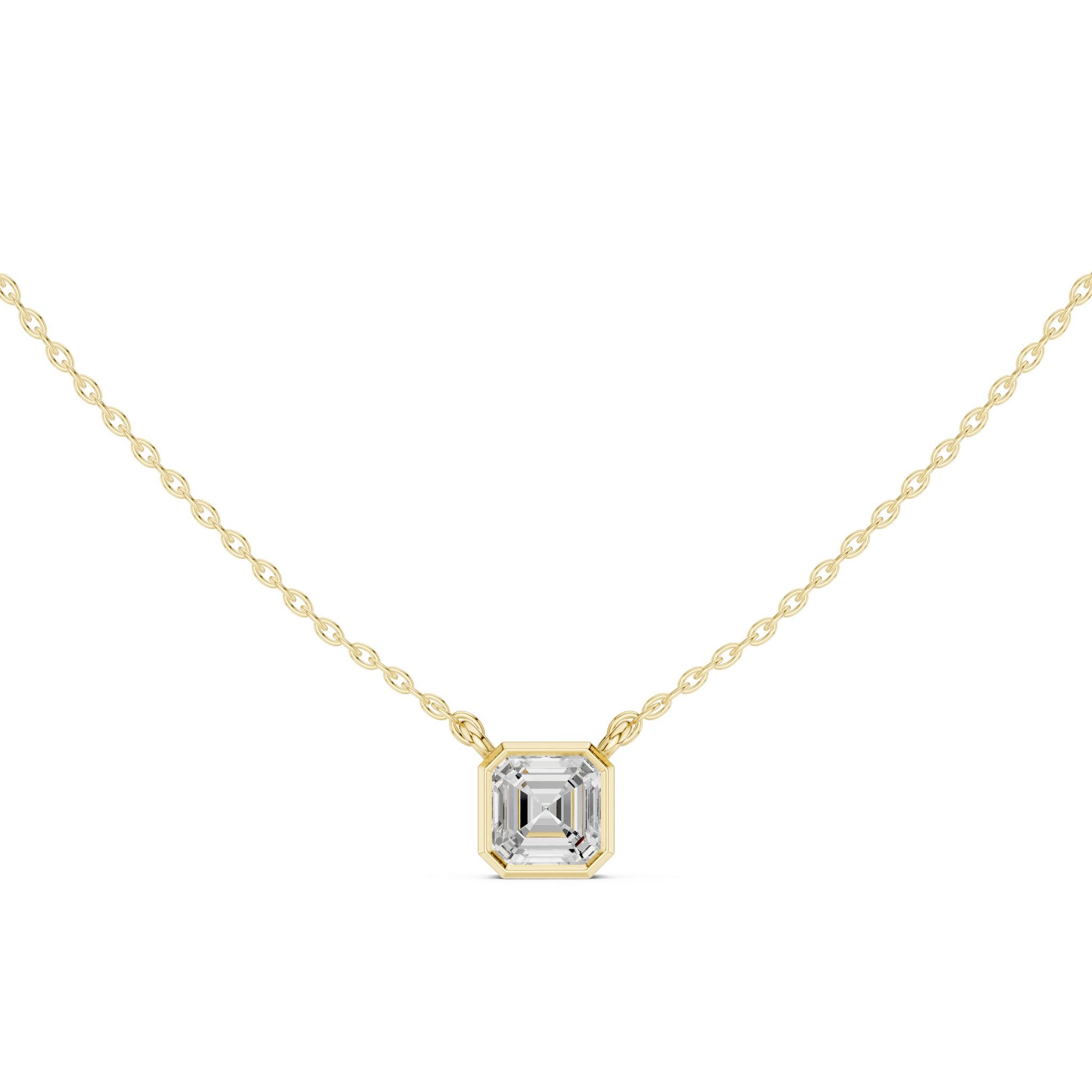Emerald Lab Grown Diamond Pendant