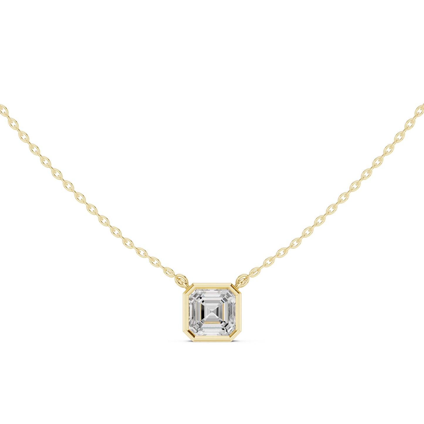 Emerald Lab Grown Diamond Pendant