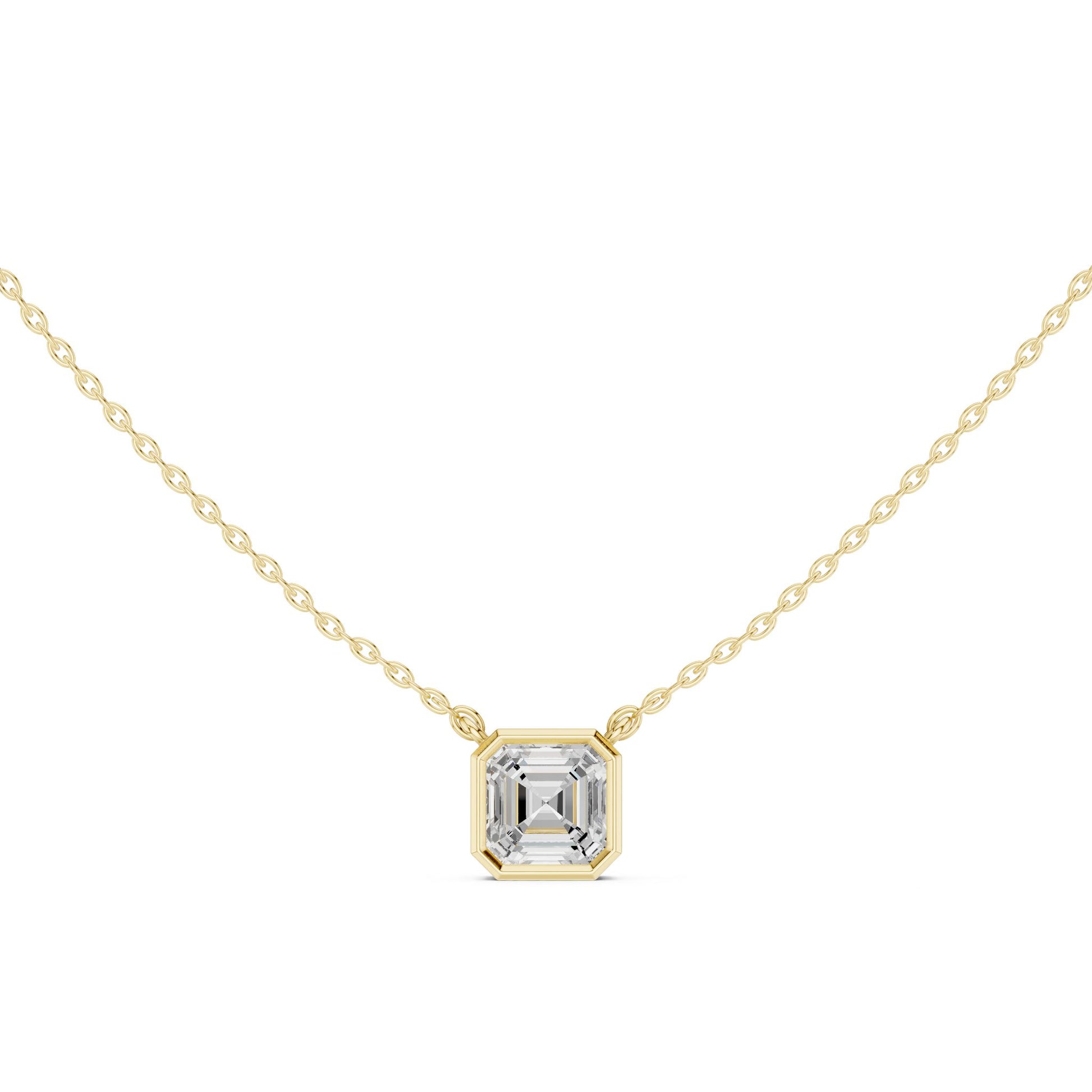 Emerald Lab Grown Diamond Pendant