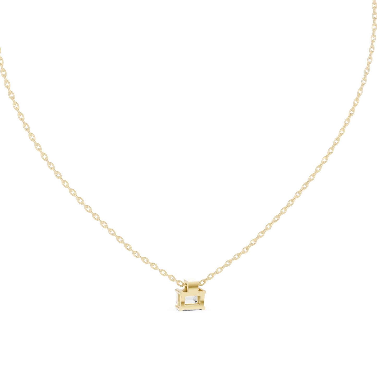 Emerald Lab Grown Diamond Pendant