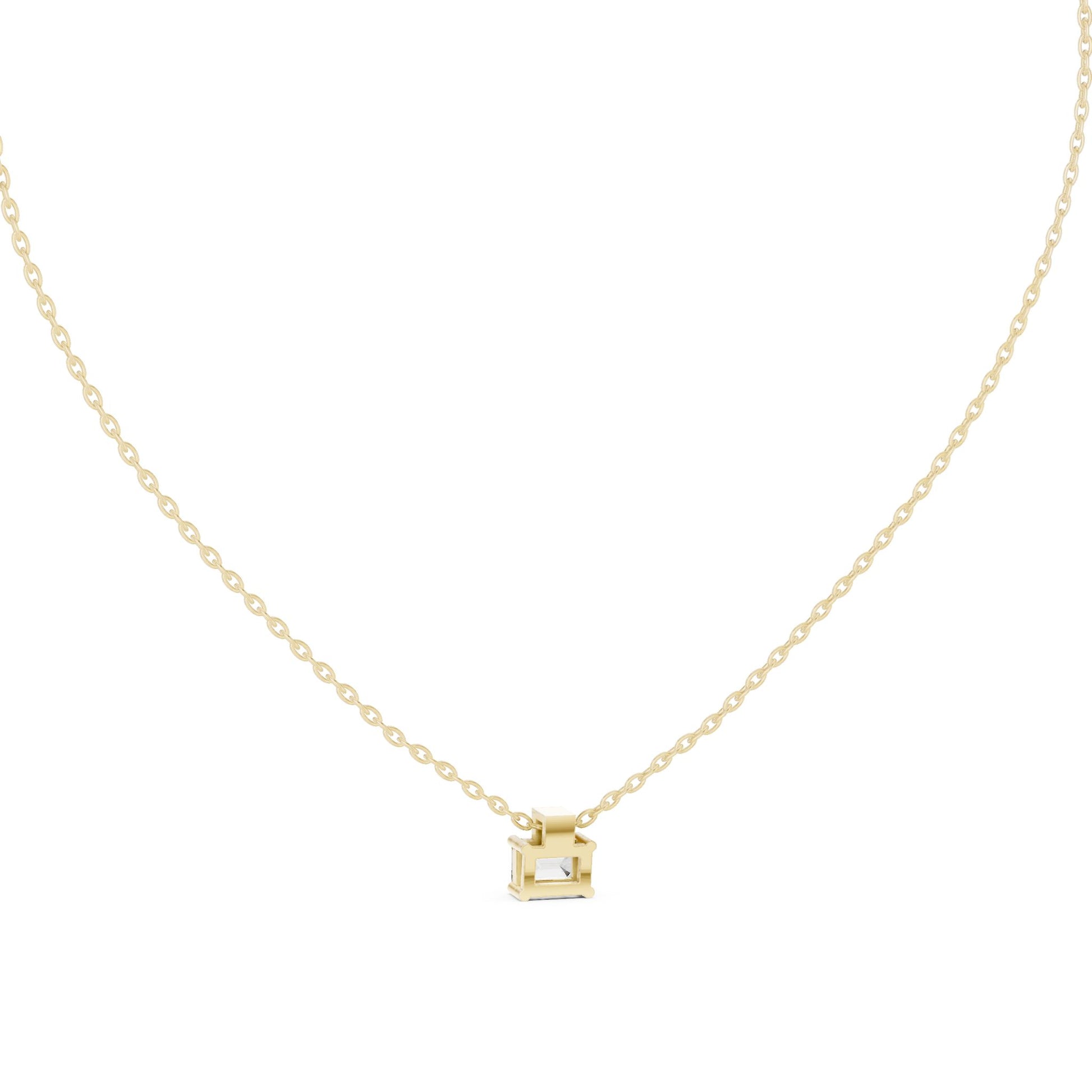 Emerald Lab Grown Diamond Pendant