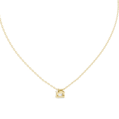 Emerald Lab Grown Diamond Pendant