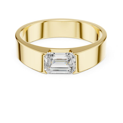 Men's Emerald Lab Grown Diamond Ring