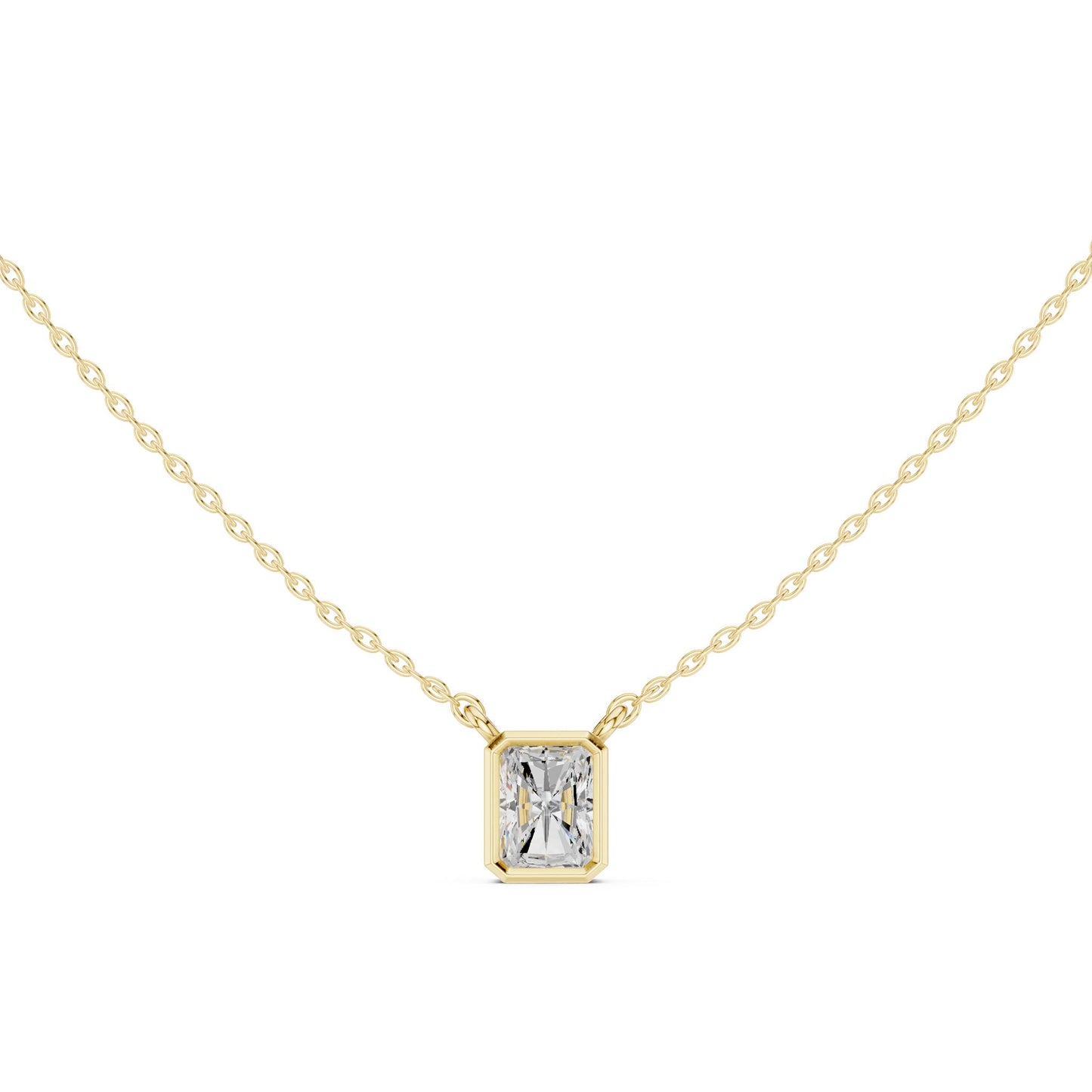 Emerald Lab Grown Diamond Pendant