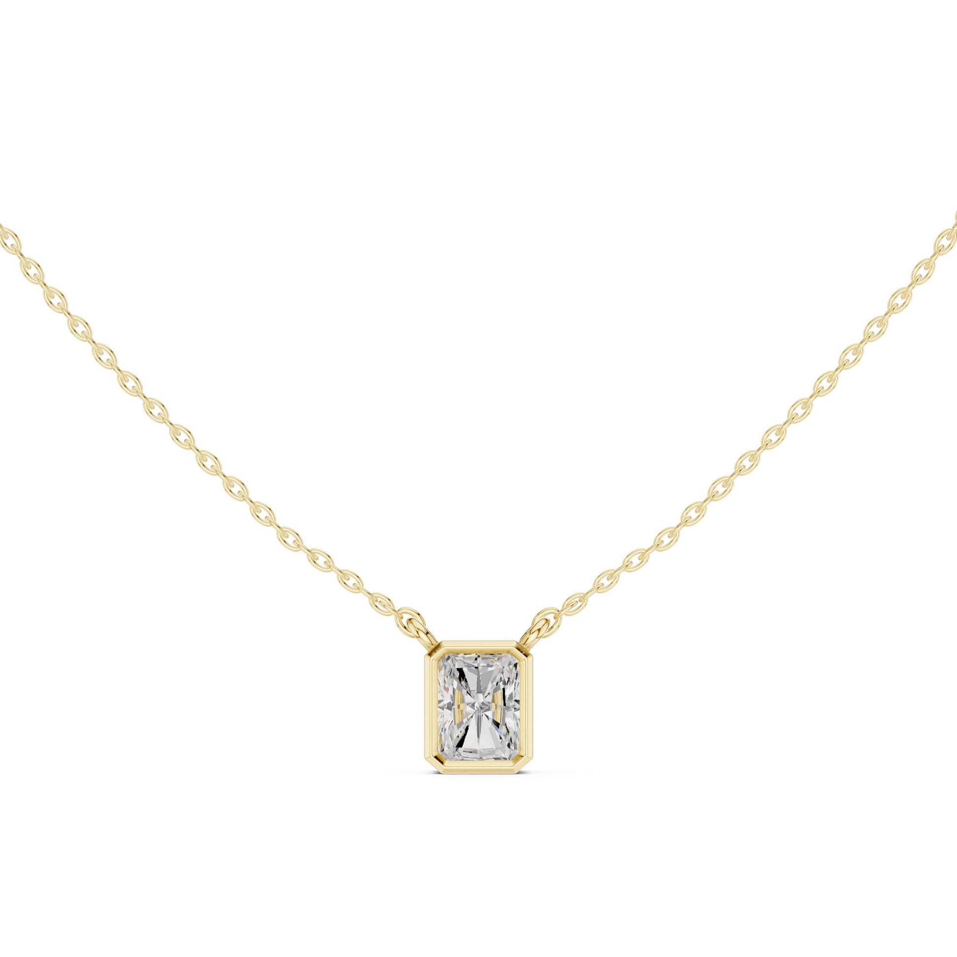 Emerald Lab Grown Diamond Pendant