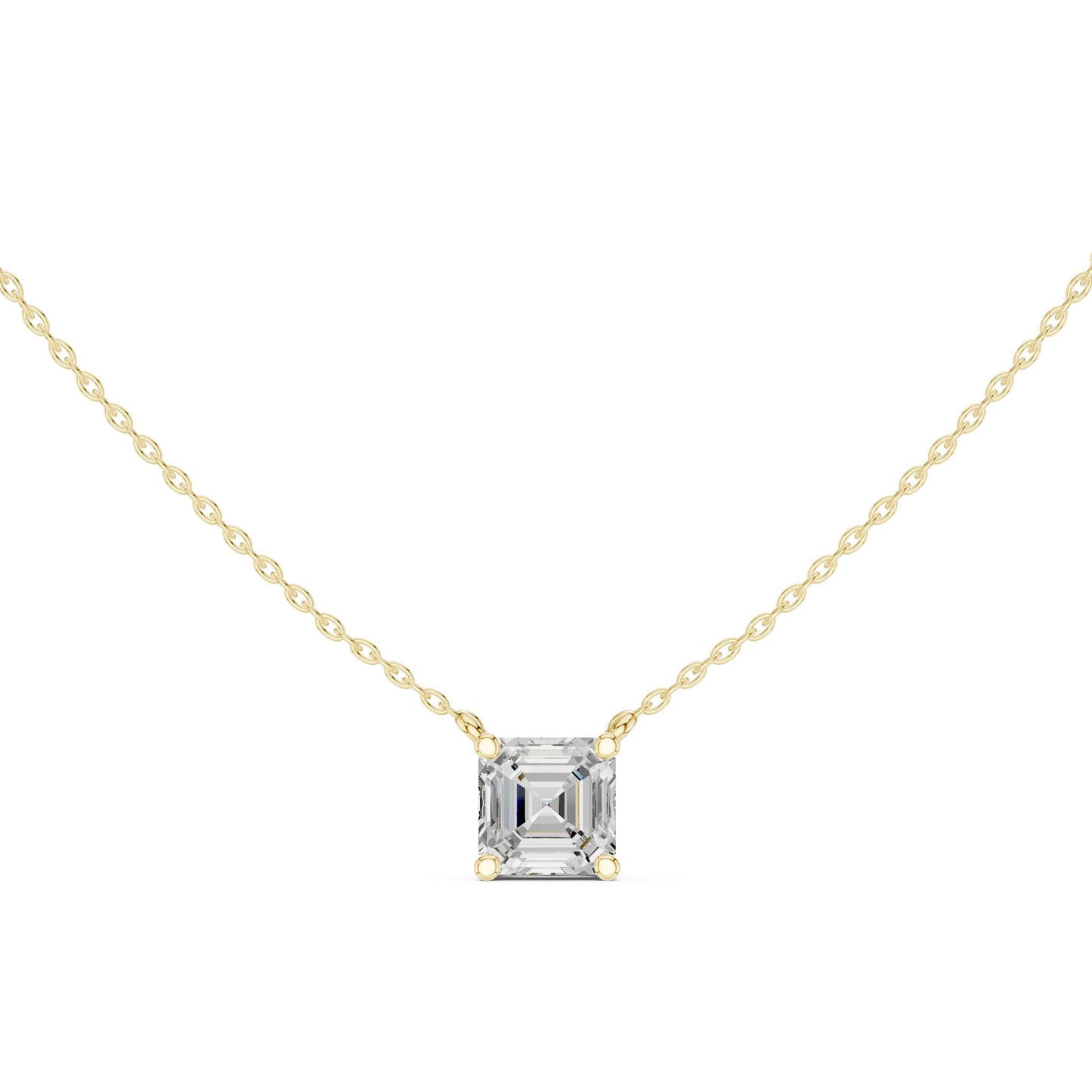Emerald Lab Grown Diamond Pendant