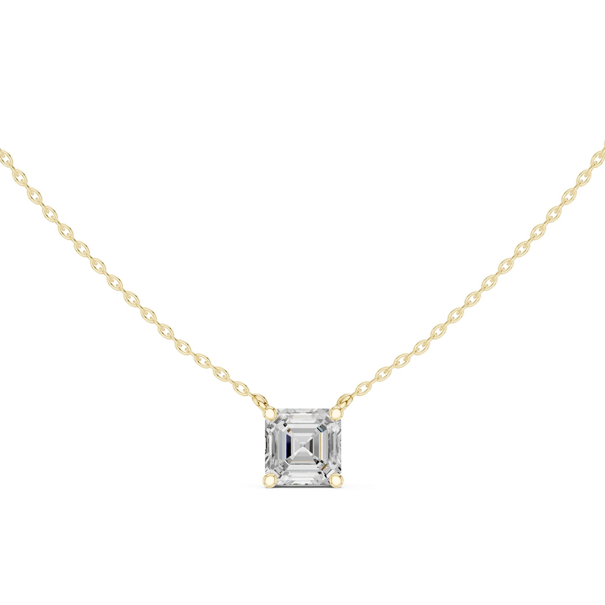 Emerald Lab Grown Diamond Pendant