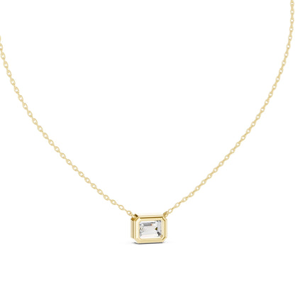 Emerald Lab Grown Diamond Pendant