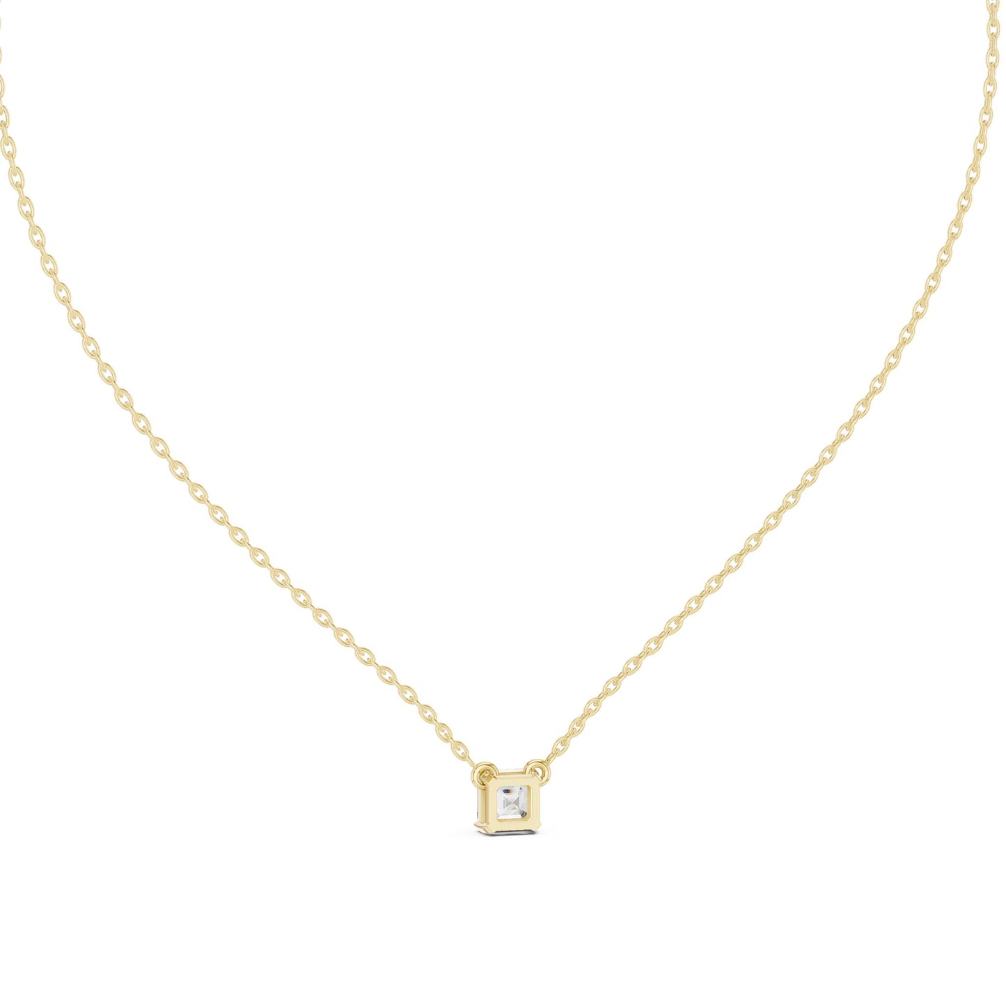 Emerald Lab Grown Diamond Pendant
