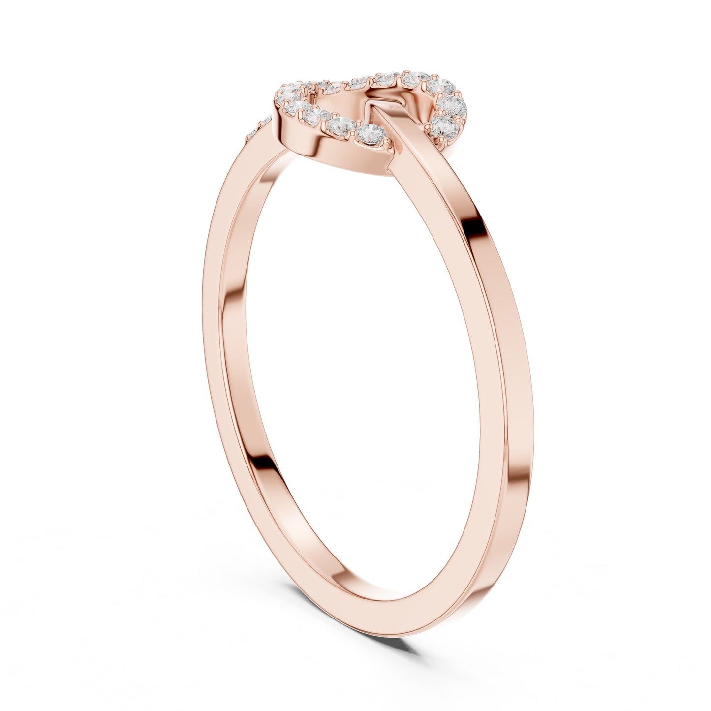 Women's Heart Lab Grown Diamond Halo Ring