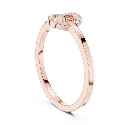 Women's Heart Lab Grown Diamond Halo Ring