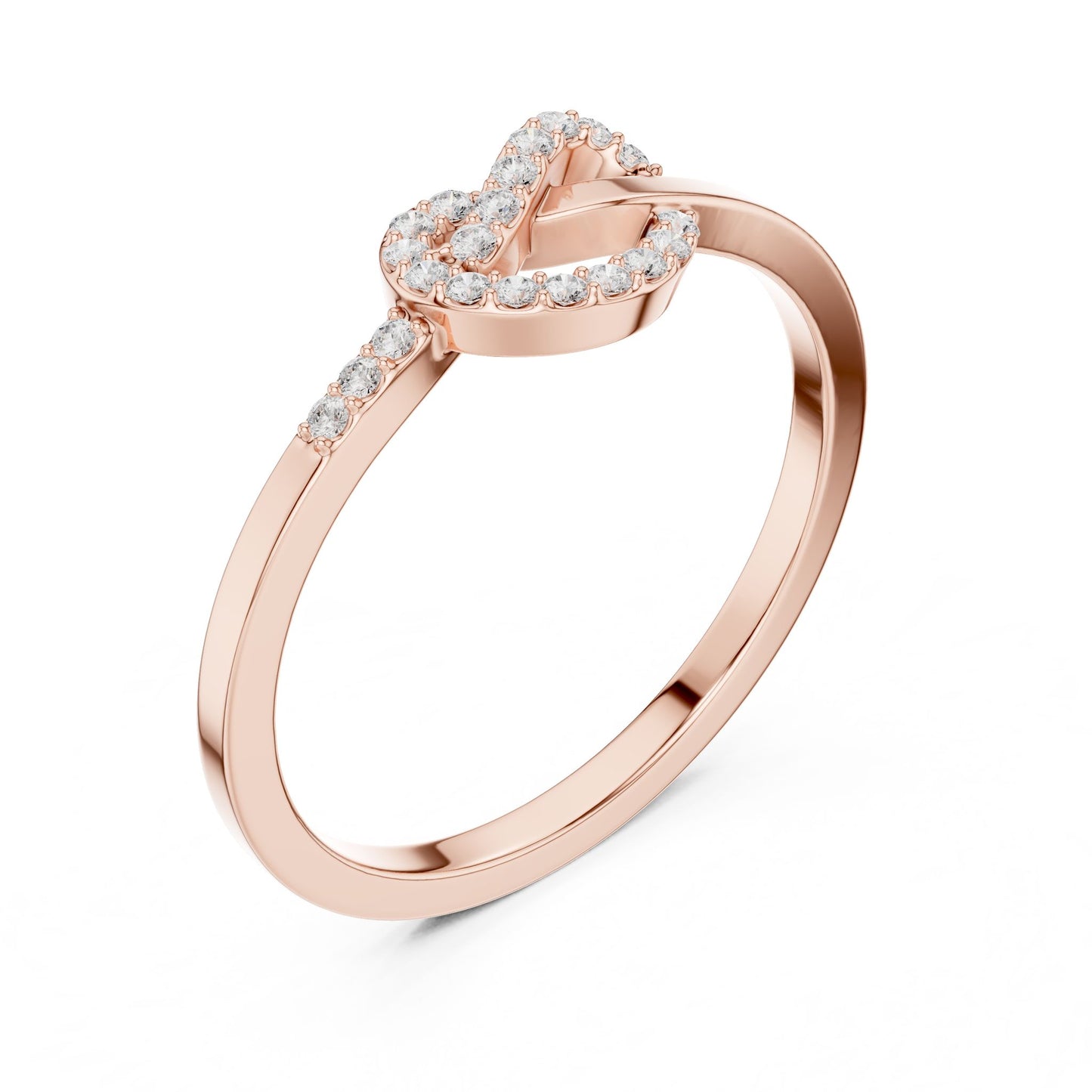 Women's Heart Lab Grown Diamond Halo Ring