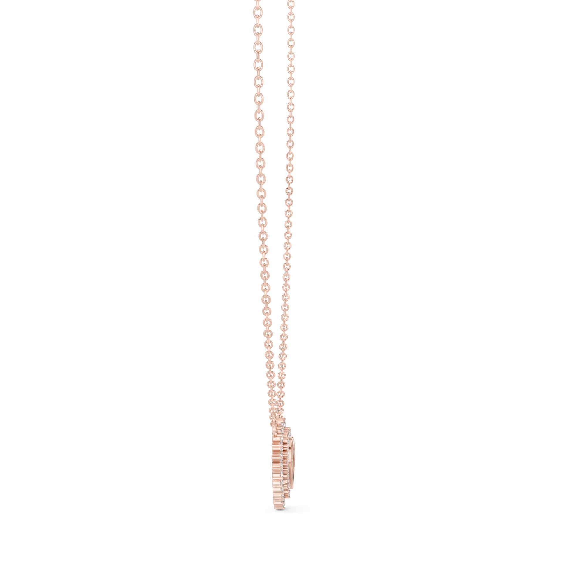Heart Lab Grown Diamond Halo Pendant