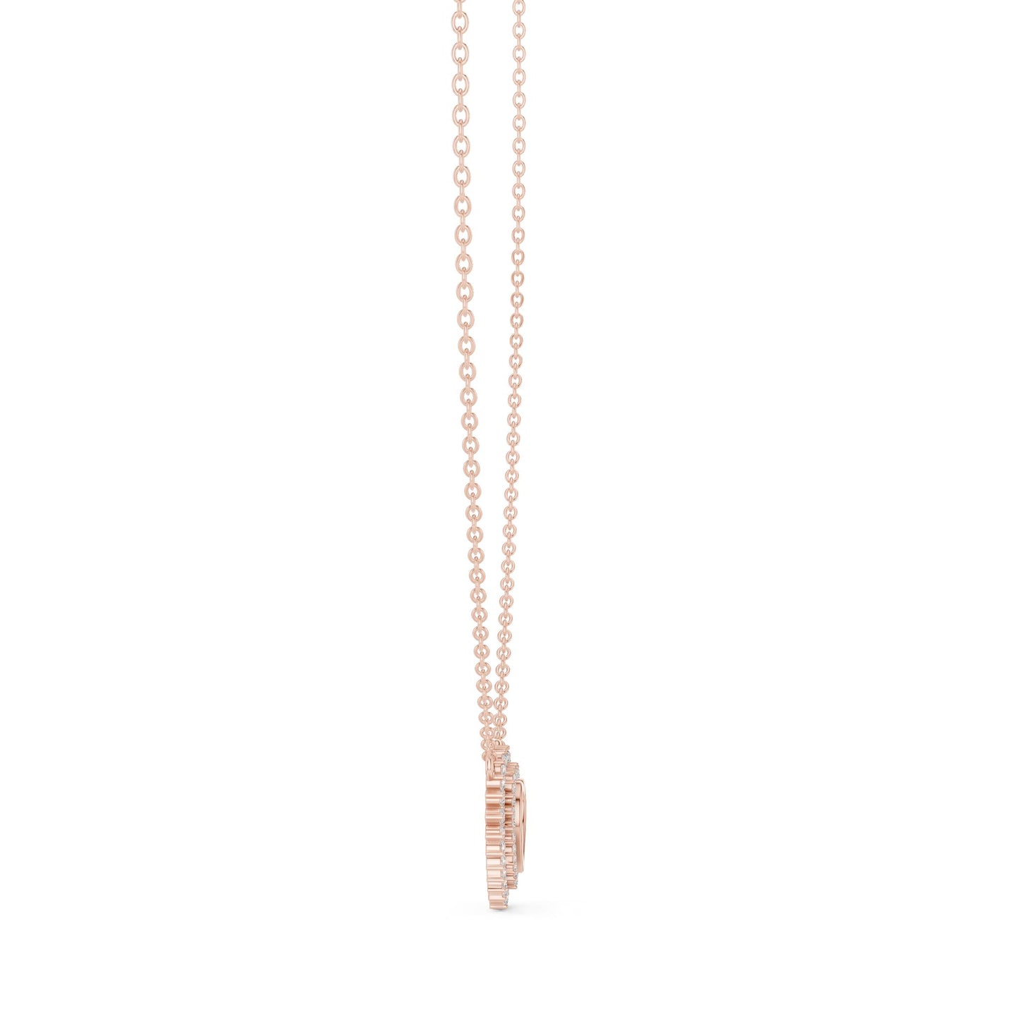Heart Lab Grown Diamond Halo Pendant