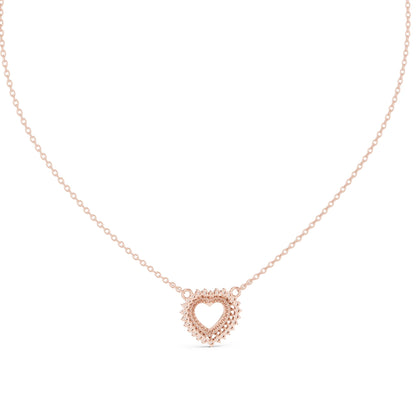 Heart Lab Grown Diamond Halo Pendant