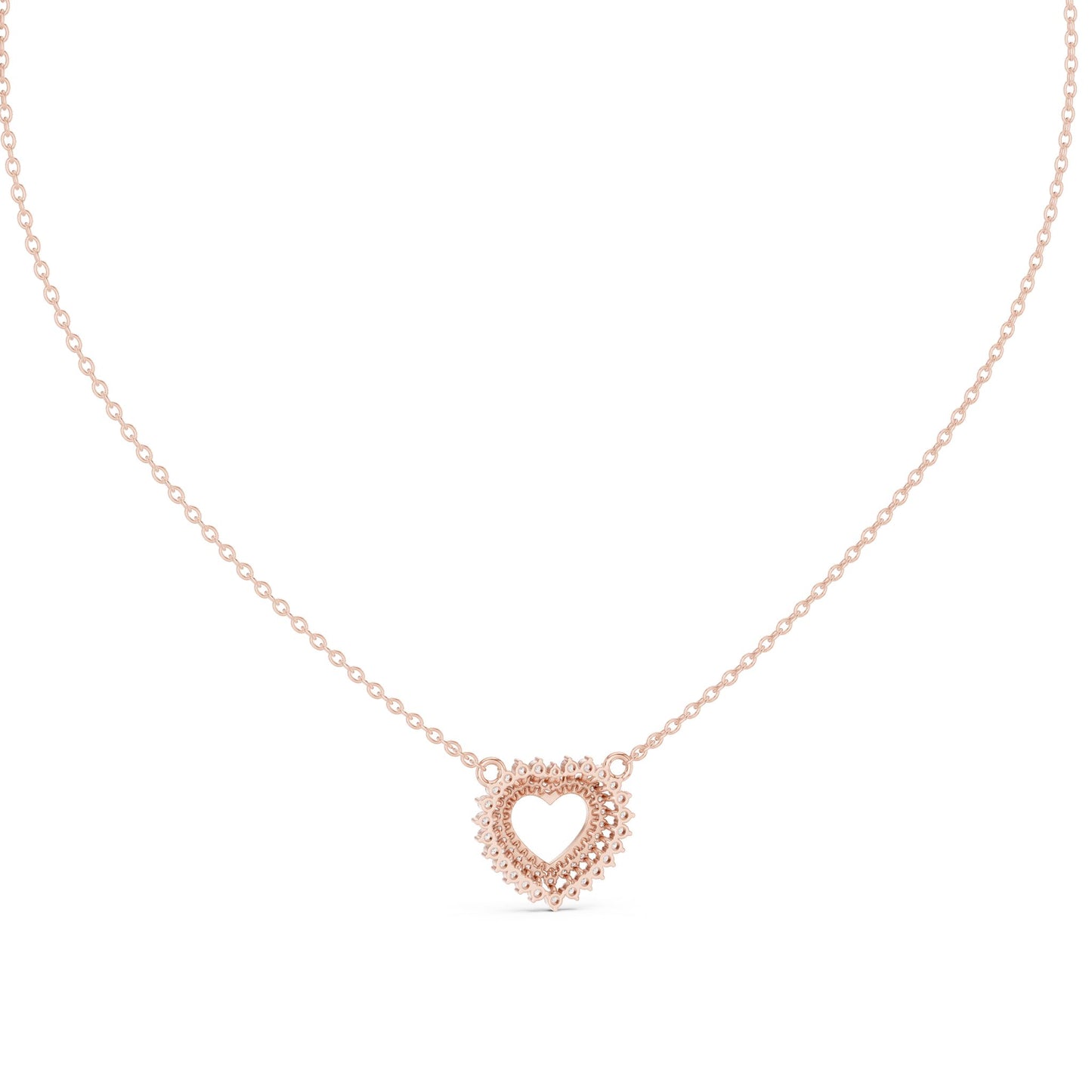 Heart Lab Grown Diamond Halo Pendant