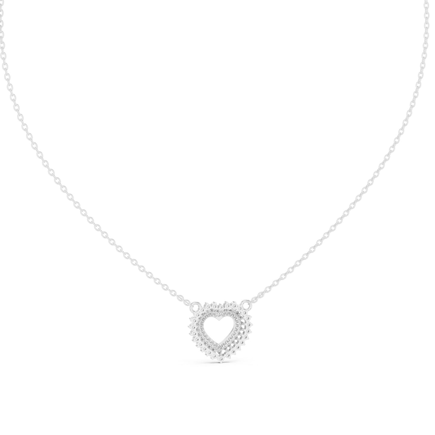 Heart Lab Grown Diamond Halo Pendant