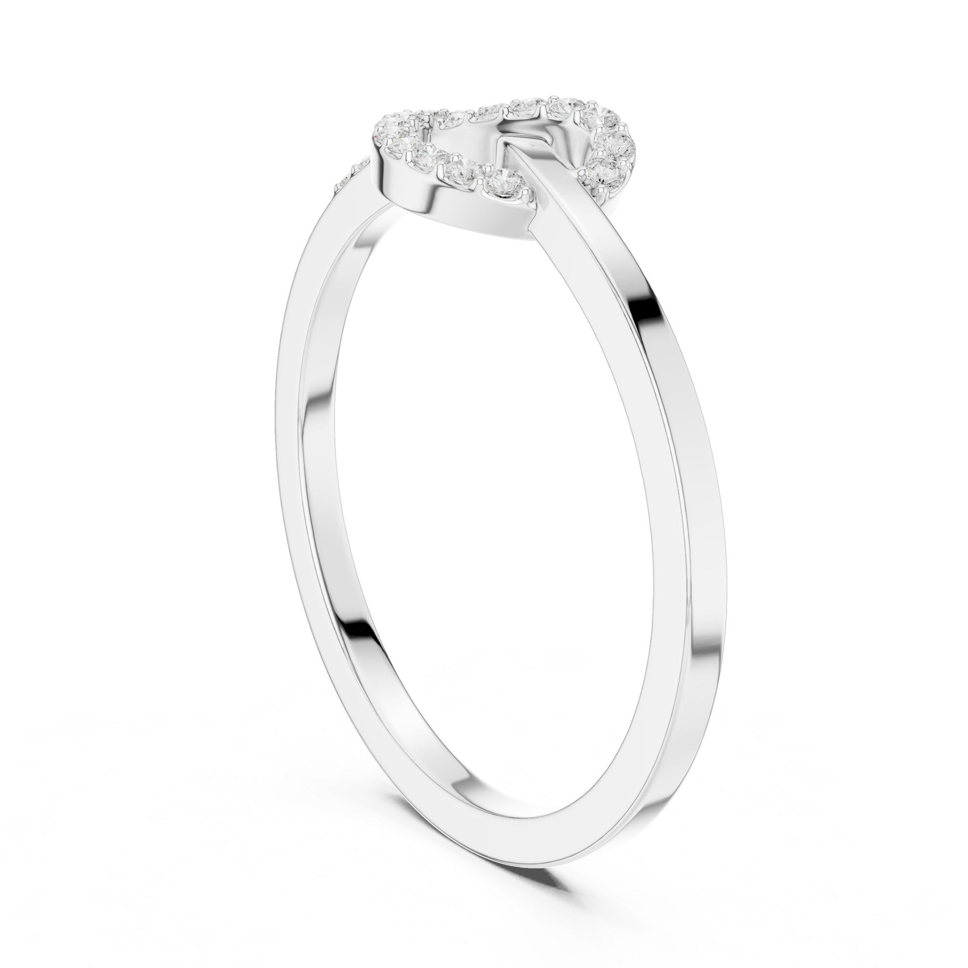 Women's Heart Lab Grown Diamond Halo Ring