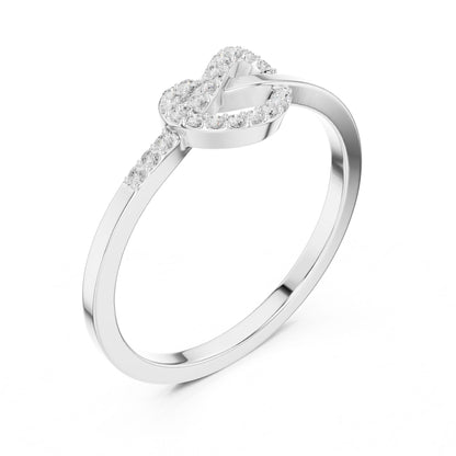 Women's Heart Lab Grown Diamond Halo Ring
