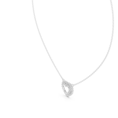 Heart Lab Grown Diamond Halo Pendant