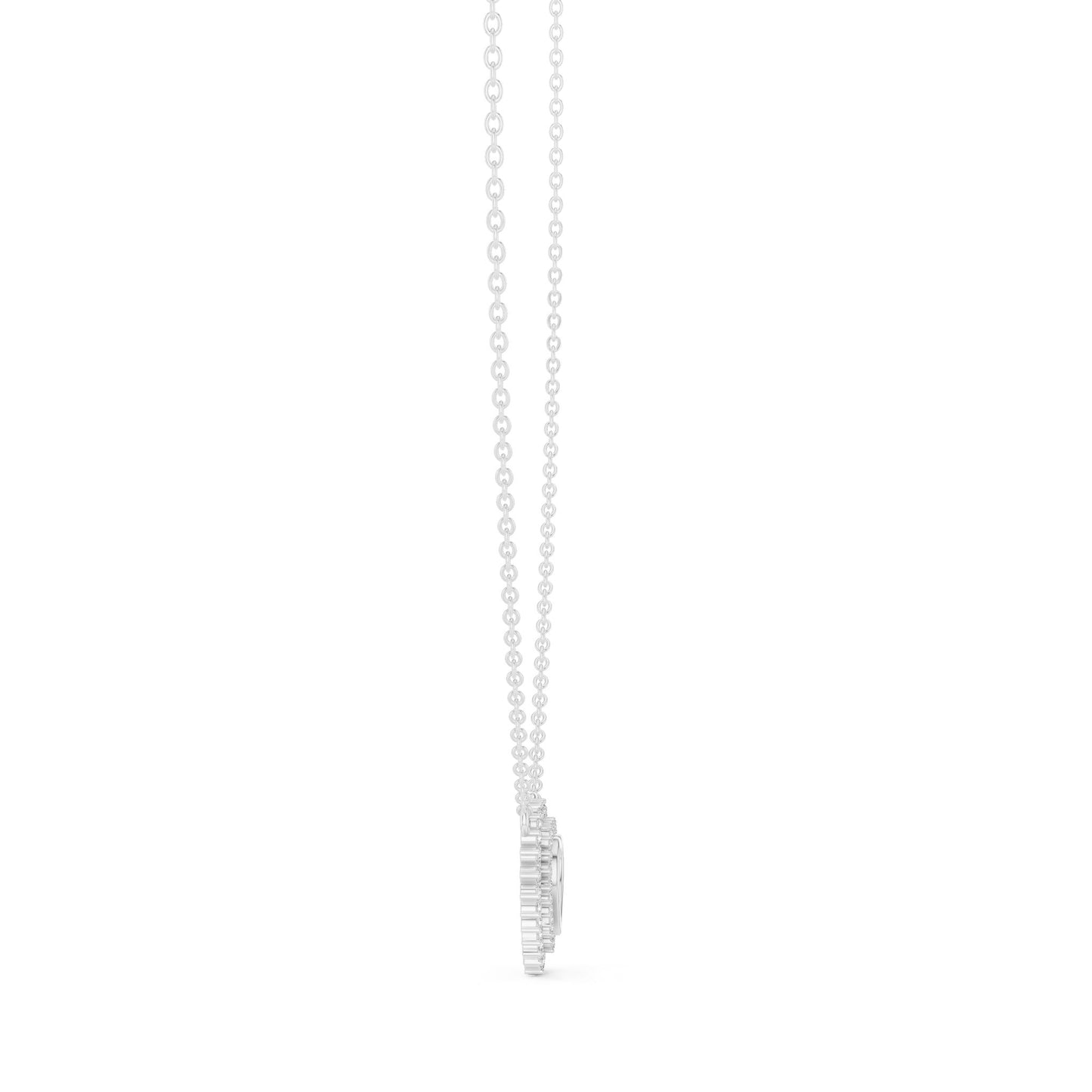 Heart Lab Grown Diamond Halo Pendant