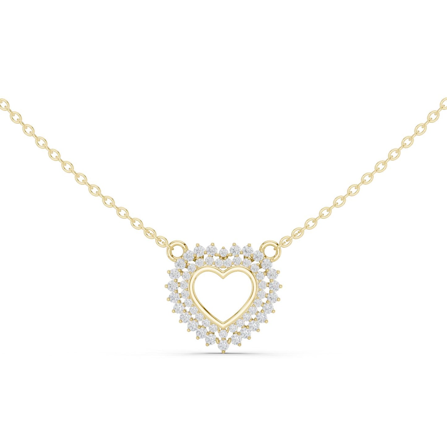 Heart Lab Grown Diamond Halo Pendant