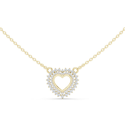 Heart Lab Grown Diamond Halo Pendant