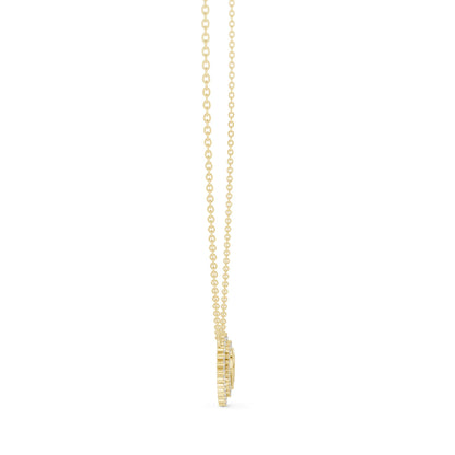 Heart Lab Grown Diamond Halo Pendant