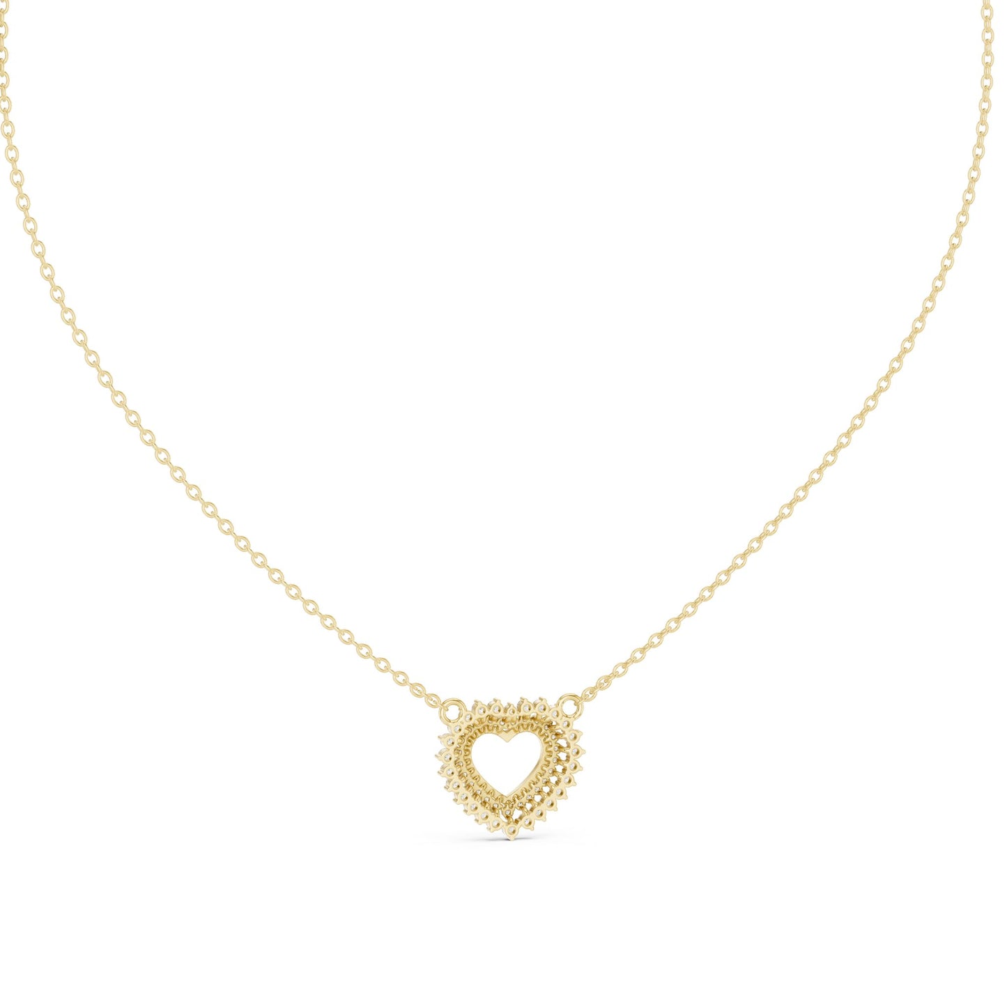 Heart Lab Grown Diamond Halo Pendant