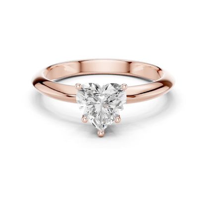 Heart Lab Grown Diamond Solitaire Engagement Ring